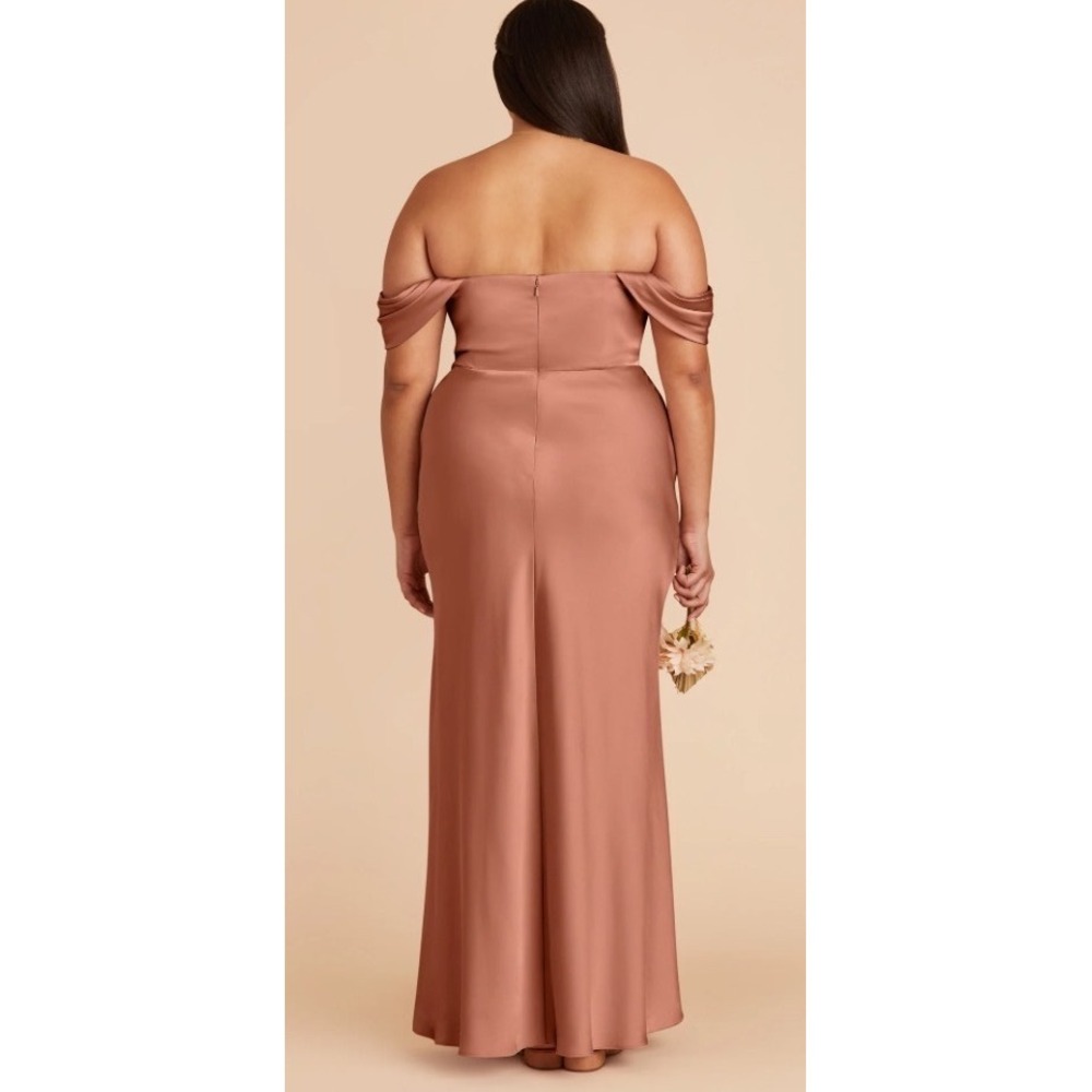 Birdy Grey Mia Matte Satin Dress Desert Rose Small New With Tags - Picture 3 of 10
